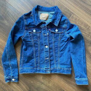 Levi's Girls Dark Wash Stretch Jean Jacket - Size 10/12